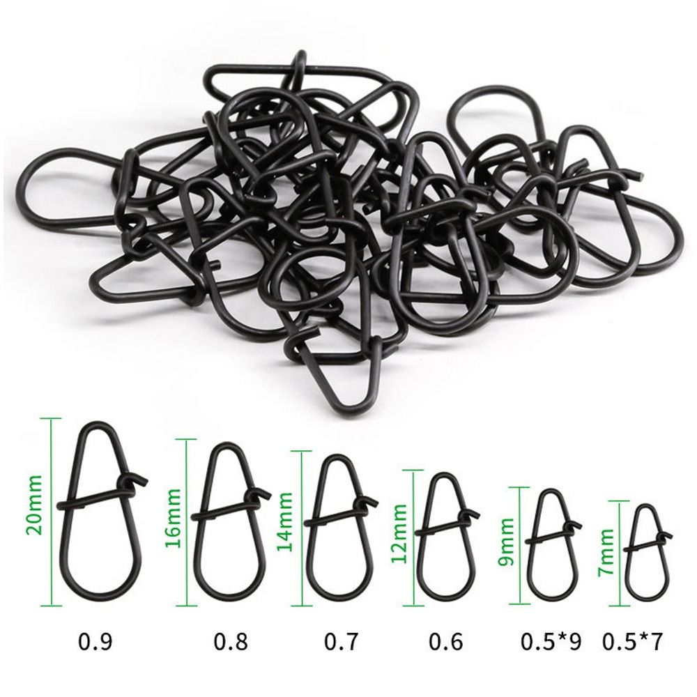 Fishing Equipment Cheap - 100 unids/lote negro mate Snap barril