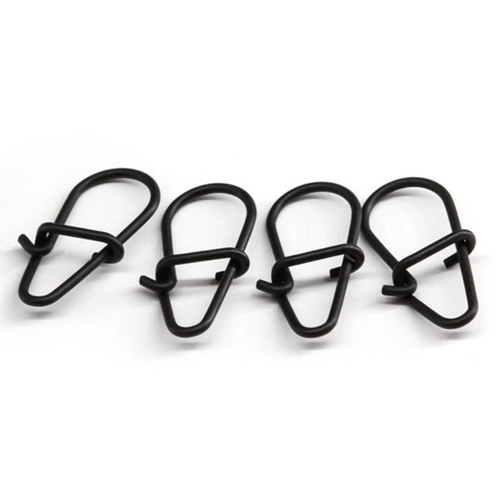 100 unids/lote negro mate Snap - Fishing Equipment Cheap reseña y precio
