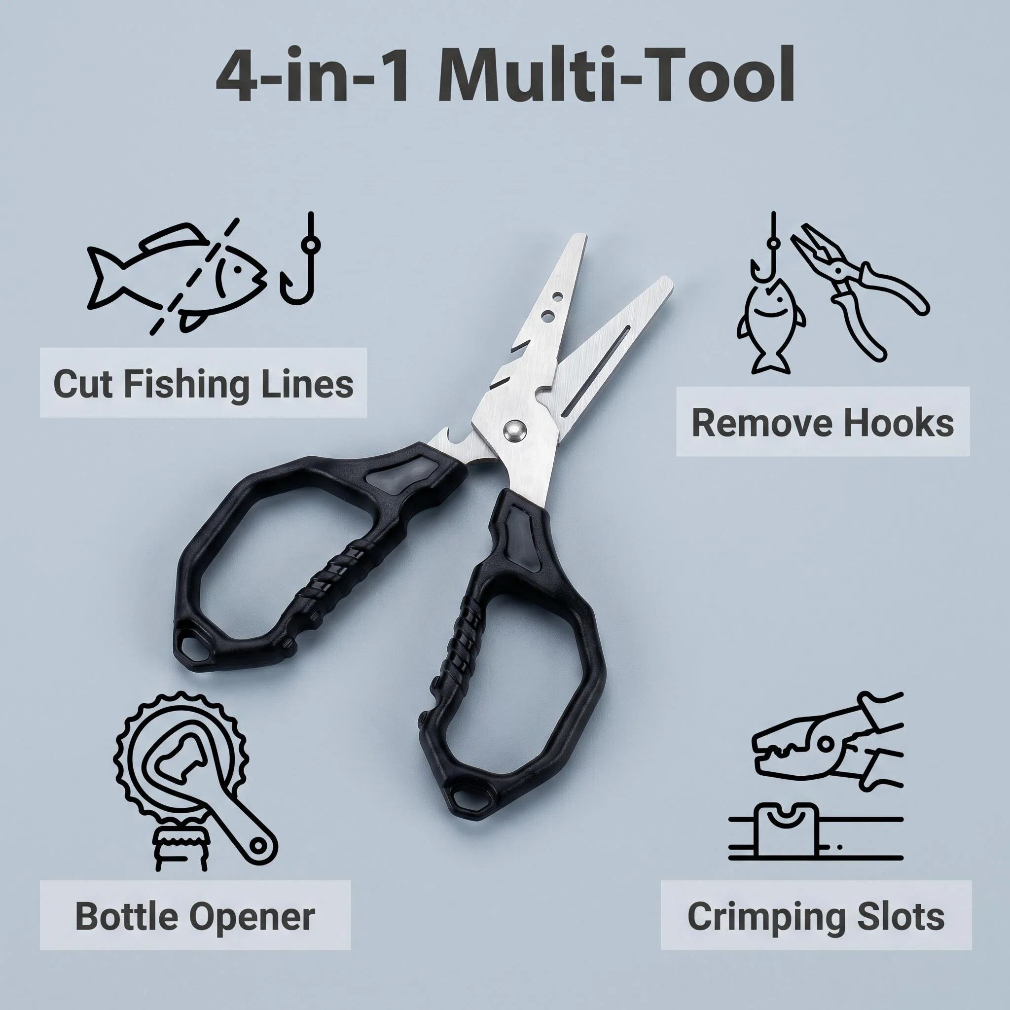 Tijeras de Pesca Multifunciona - Fishing Equipment Price reseña y precio