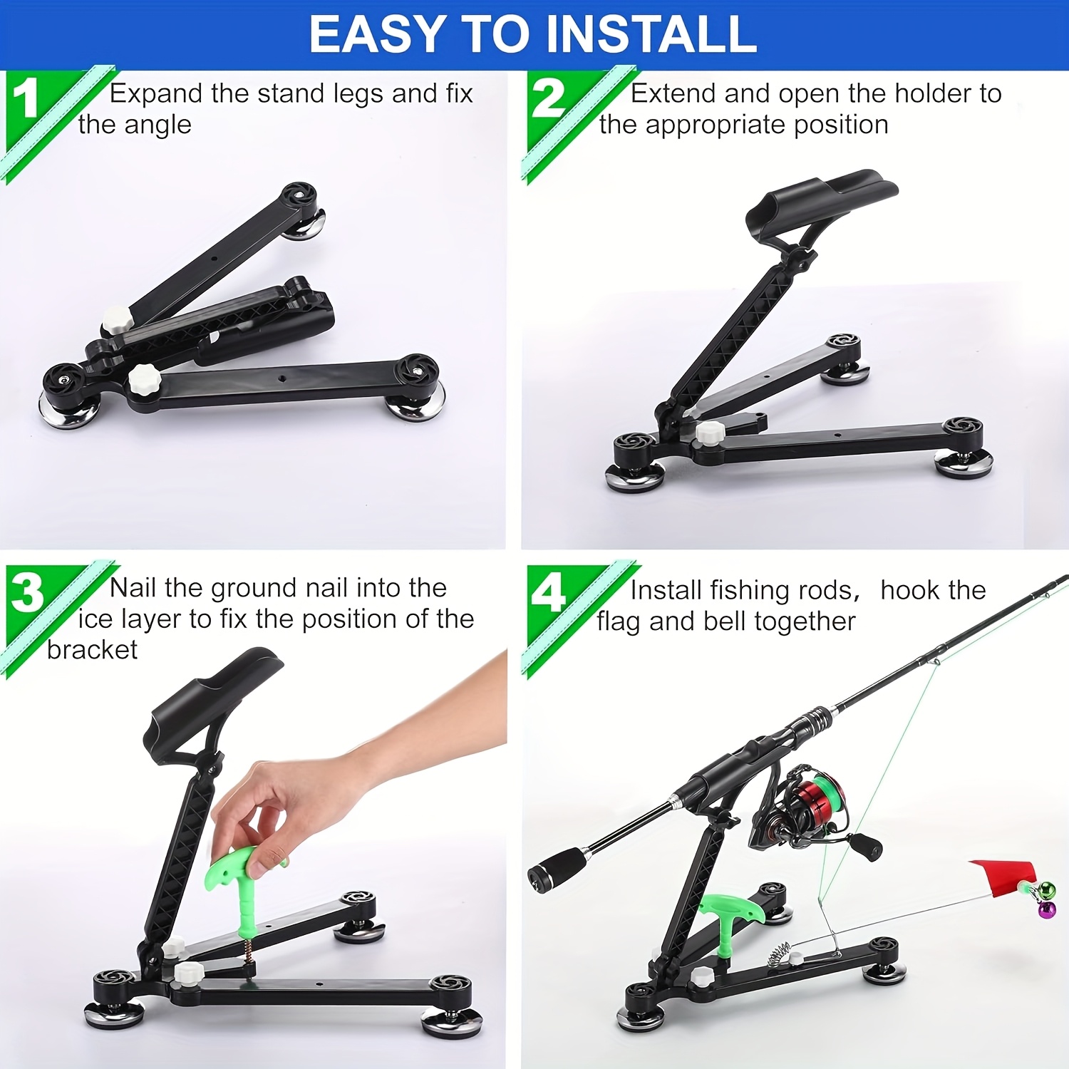 Soporte ajustable y plegable p - Ice Fishing Tip Up reseña y precio